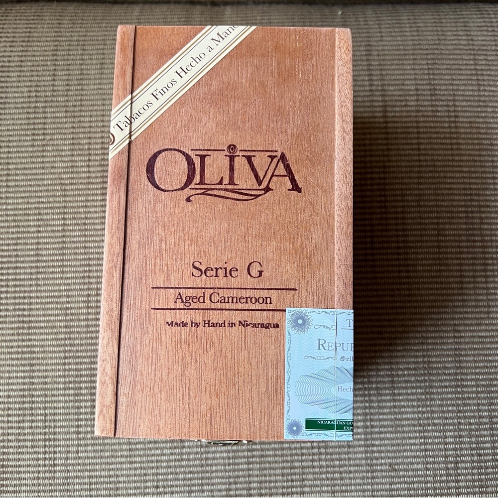 Oliva Serie G Aged Cameroon Empty Cigar Box - 6.5”